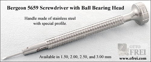Bergeon 7965 Screwdriver Set for Bracelet Link Screws