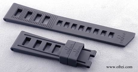 Omega Rubber Deployment Buckle and Clasp Straps